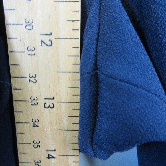 Boden Tie Waist Tapered Trousers Pants Women 6 Navy Blue High Rise Career 432 - Picture 8 of 10